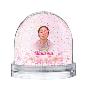 Снежный шар с принтом Манижа Manizha в Санкт-Петербурге, Пластик | Изображение внутри шара печатается на глянцевой фотобумаге с двух сторон | manizha | далеровна | душанбе | евровидение | евровидение 2021 | манижа | певица | таджикистан | хамраева
