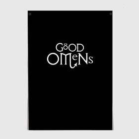 Постер с принтом GOOD OMENS БЛАГИЕ ЗНАМЕНИЯ (КРЫЛЬЯ) в Санкт-Петербурге, 100% бумага
 | бумага, плотность 150 мг. Матовая, но за счет высокого коэффициента гладкости имеет небольшой блеск и дает на свету блики, но в отличии от глянцевой бумаги не покрыта лаком | good | omens | sheen | tennant | азирафель | ангел | благие знамения | емон | кроули | крылья | падший | теннант | шин