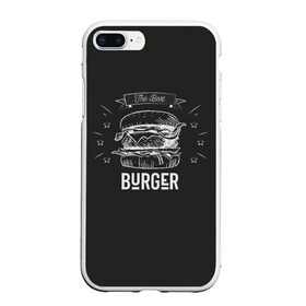 Чехол для iPhone 7Plus/8 Plus матовый с принтом Бургер в Санкт-Петербурге, Силикон | Область печати: задняя сторона чехла, без боковых панелей | fast food | the best burger | бургер | еда | фастфуд