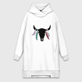 Платье-худи хлопок с принтом Bull в Санкт-Петербурге,  |  | 2020 | 2021 | bull | bulls | cow | ox | буйвол | бычок | год быка | деревня | животные | корова | коррида | матадор | новый год | праздник | рога | рогатый | скот | теленок | тореадор