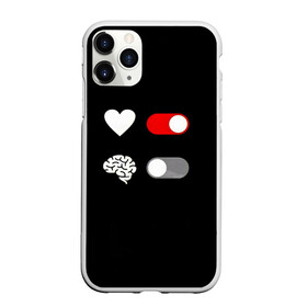 Чехол для iPhone 11 Pro Max матовый с принтом сердце и мозг в Санкт-Петербурге, Силикон |  | Тематика изображения на принте: brain | emotion | heart | логический | мозг | сердце | эмоция