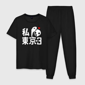Мужская пижама хлопок с принтом Kakuja | Tokyo Ghoul в Санкт-Петербурге, 100% хлопок | брюки и футболка прямого кроя, без карманов, на брюках мягкая резинка на поясе и по низу штанин
 | anime | kaneki ken | tokyo ghoul | tokyo ghoul: re | аниме | анимэ | гули | джузо сузуя | канеки кен | кузен йошимура | наки | нишики нишио | ре | ренджи йомо | ризе камиширо | токийский гуль | тоука киришима | ута