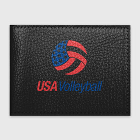 Обложка для студенческого билета с принтом USA Volleyball в Санкт-Петербурге, натуральная кожа | Размер: 11*8 см; Печать на всей внешней стороне | Тематика изображения на принте: sport | usa | volleyball | америка | волейбол | игра | лето | мяч | пляж | спорт | сша | чемпион