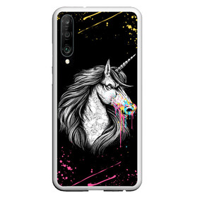 Чехол для Honor P30 с принтом ЕДИНОРОГ | UNICORN RAINBOW в Санкт-Петербурге, Силикон | Область печати: задняя сторона чехла, без боковых панелей | abstraction | color | colors | dab | geometry | hexagon | paints | pony | rainbow | unicornis dab | абстракция | брызги | геометрия | даб | единорог | единорог радуга | животные | краски | красочные | ляпистые | неон | неоновый | пони | радуга |