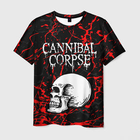 Мужская футболка 3D с принтом CANNIBAL CORPSE в Санкт-Петербурге, 100% полиэфир | прямой крой, круглый вырез горловины, длина до линии бедер | Тематика изображения на принте: cannibal corpse | evisceration plague | hammer smashed face. | violence unimagined | дэт метал | музыка | рок | труп каннибала