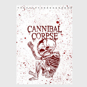 Скетчбук с принтом Cannibal Corpse в Санкт-Петербурге, 100% бумага
 | 48 листов, плотность листов — 100 г/м2, плотность картонной обложки — 250 г/м2. Листы скреплены сверху удобной пружинной спиралью | Тематика изображения на принте: canibal corpse | cannibal corpse | death metal | группы | дэт метал | канибал корпс | метал | рок