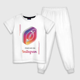 Детская пижама хлопок с принтом Инстаграм Instagram в Санкт-Петербурге, 100% хлопок |  брюки и футболка прямого кроя, без карманов, на брюках мягкая резинка на поясе и по низу штанин
 | facebook | instagram | инста | инстаграм | платформа | приложение | редактор фотографий | социальная сеть | соцсеть