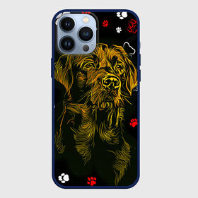 Чехол для iPhone 13 Pro Max с принтом Пёс в Санкт-Петербурге,  |  | альфа | амега | барсик | волк | волчонок | гаф | зверь | красивая | лабрадор | лайка | лапа | лапы | лис | омега | пёс | сказка | след | следы | собака | фильм | хаски | хуч | щенок
