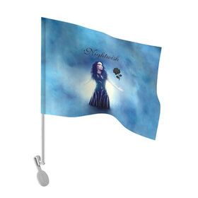 Флаг для автомобиля с принтом Nightwish в Санкт-Петербурге, 100% полиэстер | Размер: 30*21 см | gothic | metall | nightwish | rock | tarja turunen | готические | логотипы рок групп | метал | музыка | найтвиш | рок группы | рокерские | симфоник метал | тарья турунен | черная роза