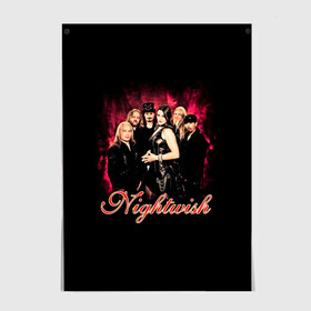 Постер с принтом Nightwish в Санкт-Петербурге, 100% бумага
 | бумага, плотность 150 мг. Матовая, но за счет высокого коэффициента гладкости имеет небольшой блеск и дает на свету блики, но в отличии от глянцевой бумаги не покрыта лаком | gothic | metall | nightwish | rock | tarja turunen | готические | логотипы рок групп | метал | музыка | найтвиш | рок группы | рокерские | симфоник метал | тарья турунен