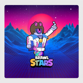 Магнитный плакат 3Х3 с принтом STU DISCO СТУ Brawl Stars в Санкт-Петербурге, Полимерный материал с магнитным слоем | 9 деталей размером 9*9 см | brawl | brawl stars | brawlstars | brawl_stars | jessie | бравл | бравлер stu | бравлстарс | гонщик | каскадер | сту