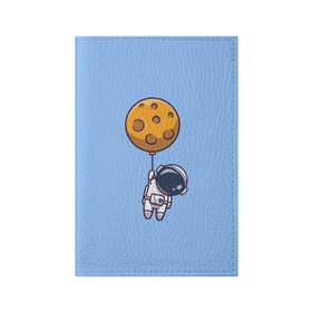 Обложка для паспорта матовая кожа с принтом Космонавт с шариком в Санкт-Петербурге, натуральная матовая кожа | размер 19,3 х 13,7 см; прозрачные пластиковые крепления | Тематика изображения на принте: cosmonaut | граффити | космонавт | космонавт с шариком | космос | милый космонавт | рисунок | шарик планета