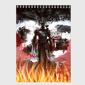 Скетчбук с принтом Doom Ethernal Ancient Gods в Санкт-Петербурге, 100% бумага
 | 48 листов, плотность листов — 100 г/м2, плотность картонной обложки — 250 г/м2. Листы скреплены сверху удобной пружинной спиралью | bfg | demons | devil | doom | doom slayer | fire | hell | hellfire | merch | part two | slayer | ад | бфг | вега | демоны | древние боги | дум | икона греха | какодемон | мерч | огонь | палач | рок | солдат рока | часть два 
