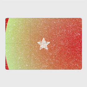 Магнитный плакат 3Х2 с принтом Звезда АПВ 128КЗ в Санкт-Петербурге, Полимерный материал с магнитным слоем | 6 деталей размером 9*9 см | qr код | амулет | антивирус | антидепрессант | антистресс | градиент | звезда | иммуномодулятор | коллаж | красный | оберег | салатовый | талисман