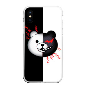 Чехол для iPhone XS Max матовый с принтом monokuma и епи в Санкт-Петербурге, Силикон | Область печати: задняя сторона чехла, без боковых панелей | anime | danganronpa | enoshima | junko | monokuma | аниме | джунко | игра | манга | медведь | монокума | робот медведь | эношима