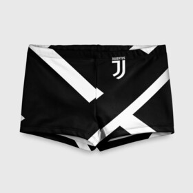 Детские купальные плавки 3D с принтом JUVENTUS / ЮВЕНТУС в Санкт-Петербурге, Полиэстер 85%, Спандекс 15% | Слитный крой, подклад по переду изделия, узкие бретели | black white | cr7 | fc juventus | football | juve | juventus | ronaldo | sport | бык | роналдо | роналду | спорт | футбол | чёрно белый | ювентус