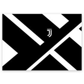 Поздравительная открытка с принтом JUVENTUS / ЮВЕНТУС в Санкт-Петербурге, 100% бумага | плотность бумаги 280 г/м2, матовая, на обратной стороне линовка и место для марки
 | black white | cr7 | fc juventus | football | juve | juventus | ronaldo | sport | бык | роналдо | роналду | спорт | футбол | чёрно белый | ювентус
