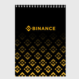 Скетчбук с принтом BINANCE | БИНАНС БИРЖА в Санкт-Петербурге, 100% бумага
 | 48 листов, плотность листов — 100 г/м2, плотность картонной обложки — 250 г/м2. Листы скреплены сверху удобной пружинной спиралью | Тематика изображения на принте: bitcoin | blockchain | btc | cardano | crypto | ethereum | polkadot | tether | xrp | бинанс | биткоин | блокчейн | валюта | деньги | криптовалюта | майнер | майнинг | цифровая валюта | цифровое золото | эфир