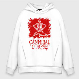 Мужское худи Oversize хлопок с принтом Cannibal Corpse | Труп Каннибала (Z) в Санкт-Петербурге, френч-терри — 70% хлопок, 30% полиэстер. Мягкий теплый начес внутри —100% хлопок | боковые карманы, эластичные манжеты и нижняя кромка, капюшон на магнитной кнопке | Тематика изображения на принте: blood | cannibal | cannibal corpse | corpse | death metal | deathgrind | алекс уэбстер | брутальный дэт метал | дэт метал | дэтграйнд | кровь | пол мазуркевич | роб барретт | скелет | труп каннибала