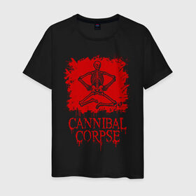 Мужская футболка хлопок с принтом Cannibal Corpse | Труп Каннибала (Z) в Санкт-Петербурге, 100% хлопок | прямой крой, круглый вырез горловины, длина до линии бедер, слегка спущенное плечо. | blood | cannibal | cannibal corpse | corpse | death metal | deathgrind | алекс уэбстер | брутальный дэт метал | дэт метал | дэтграйнд | кровь | пол мазуркевич | роб барретт | скелет | труп каннибала