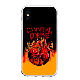 Чехол для iPhone XS Max матовый с принтом Cannibal Corpse | Труп Каннибала (Z) в Санкт-Петербурге, Силикон | Область печати: задняя сторона чехла, без боковых панелей | cannibal | cannibal corpse | corpse | death metal | deathgrind | алекс уэбстер | брутальный дэт метал | дэт метал | дэтграйнд | пол мазуркевич | роб барретт | труп каннибала