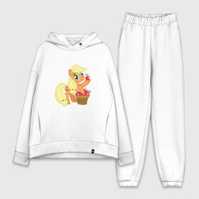 Женский костюм хлопок Oversize с принтом Applejack в Санкт-Петербурге,  |  | applejack | friendship | mylittlepony | twilight sparkle | waifu | вайфу | дружба это магия | кони | моя маленькая пони | мультфильм | пони | эплджек