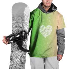 Накидка на куртку 3D с принтом Сердечко АПВ 5ЗП в Санкт-Петербурге, 100% полиэстер |  | qr код | амулет | антивирус | антидепрессант | антистресс | градиент | зеленый | иммуномодулятор | коллаж | оберег | персиковый | сердечко | талисман