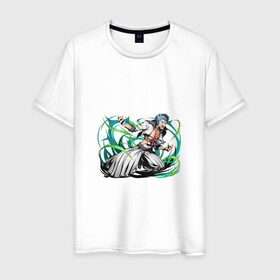 Мужская футболка хлопок с принтом Блич в Санкт-Петербурге, 100% хлопок | прямой крой, круглый вырез горловины, длина до линии бедер, слегка спущенное плечо. | anime | bleach | hero | manga | блич | герой