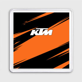 Магнит 55*55 с принтом KTM | КТМ в Санкт-Петербурге, Пластик | Размер: 65*65 мм; Размер печати: 55*55 мм | Тематика изображения на принте: enduro | ktm | moto | moto sport | motocycle | orange | sportmotorcycle | ктм | мото | мото спорт | мотоспорт | оранжевый | спорт мото