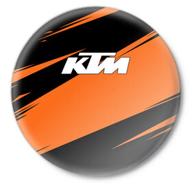 Значок с принтом KTM | КТМ в Санкт-Петербурге,  металл | круглая форма, металлическая застежка в виде булавки | Тематика изображения на принте: enduro | ktm | moto | moto sport | motocycle | orange | sportmotorcycle | ктм | мото | мото спорт | мотоспорт | оранжевый | спорт мото