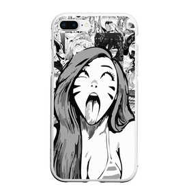 Чехол для iPhone 7Plus/8 Plus матовый с принтом Belle Delphine Ahegao в Санкт-Петербурге, Силикон | Область печати: задняя сторона чехла, без боковых панелей | ahegao | anime | belle delphine | аниме | ахегао | ахэгао | бель дельфин | девушка | лицо | сенпай | язык