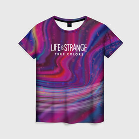 Женская футболка 3D с принтом Life is Strange True Colors в Санкт-Петербурге, 100% полиэфир ( синтетическое хлопкоподобное полотно) | прямой крой, круглый вырез горловины, длина до линии бедер | amberprice | art | chloeprice | chris | colors | daniel | danieldiaz | is | life | lifeisstrange | lifeisstrange3 | lifeisstrangebeforethestorm | lifeisstrangegame | lis | lis3 | maxcaulfield | pricefield | rachelamber | sean | seandiaz | strange