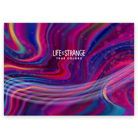 Поздравительная открытка с принтом Life is Strange True Colors в Санкт-Петербурге, 100% бумага | плотность бумаги 280 г/м2, матовая, на обратной стороне линовка и место для марки
 | amberprice | art | chloeprice | chris | colors | daniel | danieldiaz | is | life | lifeisstrange | lifeisstrange3 | lifeisstrangebeforethestorm | lifeisstrangegame | lis | lis3 | maxcaulfield | pricefield | rachelamber | sean | seandiaz | strange