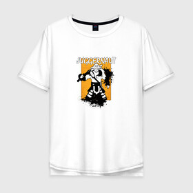 Мужская футболка хлопок Oversize с принтом Dota 2 - Джаггернаут в Санкт-Петербурге, 100% хлопок | свободный крой, круглый ворот, “спинка” длиннее передней части | dota 2 | брызги | войн | джаггернаут | дота 2 | краска | персонаж | рыцарь