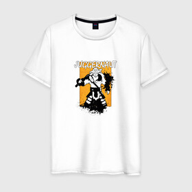 Мужская футболка хлопок с принтом Dota 2 - Джаггернаут в Санкт-Петербурге, 100% хлопок | прямой крой, круглый вырез горловины, длина до линии бедер, слегка спущенное плечо. | dota 2 | брызги | войн | джаггернаут | дота 2 | краска | персонаж | рыцарь