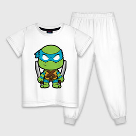 Детская пижама хлопок с принтом Leonardo в Санкт-Петербурге, 100% хлопок |  брюки и футболка прямого кроя, без карманов, на брюках мягкая резинка на поясе и по низу штанин
 | donatello | leonardo | michelangelo | ninja | pizza | raphael | turtles | донателло | животные | карате | комикс | комиксы | леонардо | микеланджело | мультфильм | мутант | мутанты | ниндзя | пицца | рафаэль | сплинтер | супергерой