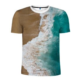 Мужская футболка 3D спортивная с принтом Пляж / beach в Санкт-Петербурге, 100% полиэстер с улучшенными характеристиками | приталенный силуэт, круглая горловина, широкие плечи, сужается к линии бедра | beach | coast | embankment | sand | sea | seaside | summer | берег | взморье | лето | море | набережная | песок | пляж | побережье