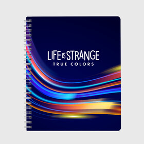 Тетрадь с принтом Life is Strange: True Colors в Санкт-Петербурге, 100% бумага | 48 листов, плотность листов — 60 г/м2, плотность картонной обложки — 250 г/м2. Листы скреплены сбоку удобной пружинной спиралью. Уголки страниц и обложки скругленные. Цвет линий — светло-серый
 | amberprice | art | chloeprice | chris | colors | daniel | danieldiaz | is | life | lifeisstrange | lifeisstrange3 | lifeisstrangebeforethestorm | lifeisstrangegame | lis | lis3 | maxcaulfield | pricefield | rachelamber | sean | seandiaz | strange