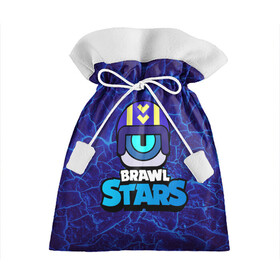 Подарочный 3D мешок с принтом STU СТУ Brawl Stars в Санкт-Петербурге, 100% полиэстер | Размер: 29*39 см | Тематика изображения на принте: brawl | brawl stars | brawlstars | brawl_stars | jessie | бравл | бравлер stu | бравлстарс | гонщик | каскадер | сту