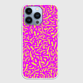 Чехол для iPhone 13 Pro с принтом Абстрактные узоры в Санкт-Петербурге,  |  | abstract | military | neon | pattern | pink | purple | texture | абстракция | бактерии | волны | восточные | гламур | желтые узоры | камуфляж | кудрявые | милитари | нежные | неоновые | орнамент | паттерн | пятна | резьба