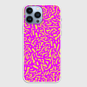 Чехол для iPhone 13 Pro Max с принтом Абстрактные узоры в Санкт-Петербурге,  |  | abstract | military | neon | pattern | pink | purple | texture | абстракция | бактерии | волны | восточные | гламур | желтые узоры | камуфляж | кудрявые | милитари | нежные | неоновые | орнамент | паттерн | пятна | резьба