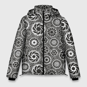 Мужская зимняя куртка 3D с принтом Детали Велосипеда в Санкт-Петербурге, верх — 100% полиэстер; подкладка — 100% полиэстер; утеплитель — 100% полиэстер | длина ниже бедра, свободный силуэт Оверсайз. Есть воротник-стойка, отстегивающийся капюшон и ветрозащитная планка. 

Боковые карманы с листочкой на кнопках и внутренний карман на молнии. | biker | bmx | extreme | motocros | motox | mx | racing | speed | байкер | велик | велокросс | велосипед | велосипедный спорт | велоспорт | гонки | горный велоспорт | железный конь | кросс | мотоспорт | скорость