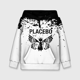 Детская толстовка 3D с принтом placebo в Санкт-Петербурге, 100% полиэстер | двухслойный капюшон со шнурком для регулировки, мягкие манжеты на рукавах и по низу толстовки, спереди карман-кенгуру с мягким внутренним слоем | Тематика изображения на принте: black eyed | black market music | every you every me | nancy boy | placebo | placebo interview | placebo live | placebo nancy | pure morning | running up that hill | special k | taste in men | where is my mind | without you i’m nothing