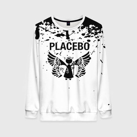 Женский свитшот 3D с принтом placebo в Санкт-Петербурге, 100% полиэстер с мягким внутренним слоем | круглый вырез горловины, мягкая резинка на манжетах и поясе, свободная посадка по фигуре | black eyed | black market music | every you every me | nancy boy | placebo | placebo interview | placebo live | placebo nancy | pure morning | running up that hill | special k | taste in men | where is my mind | without you i’m nothing