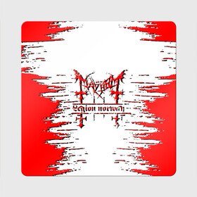 Магнит виниловый Квадрат с принтом mayhem в Санкт-Петербурге, полимерный материал с магнитным слоем | размер 9*9 см, закругленные углы | black | black metal | burzum | de mysteriis dom sathanas | dead | deathcrush | dom | dwi | dwi woii | euronymous | freezing | hellhammer | lords of chaos | mayhem | metal | mysteriis | necrobutcher | norwegian black metal | sathanas | the true mayhem