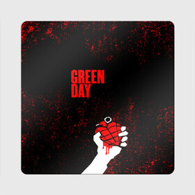 Магнит виниловый Квадрат с принтом green day в Санкт-Петербурге, полимерный материал с магнитным слоем | размер 9*9 см, закругленные углы | american idiot | boulevard of broke | day | green | green day | green day hits | green day lyrics | green day mix | green day music video | green day official | green day songs | green day videos | greenday | music | music video | official | warner record