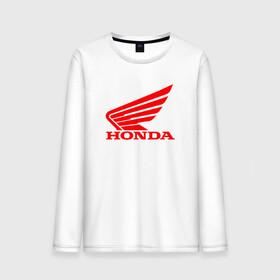 Мужской лонгслив хлопок с принтом Honda Мото Лого (Z) в Санкт-Петербурге, 100% хлопок |  | bike | bikers | honda | honda logo | honda moto | moto | motorcycle | sport | байк | байкер | мото | мотоциклы | спорт | хонда лого | хонда мото