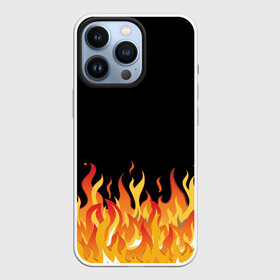 Чехол для iPhone 13 Pro с принтом ОГОНЬ И НИЧЕГО ЛИШНЕГО в Санкт-Петербурге,  |  | blaze | cs go | csgo | блазе | блейз | вектор | кс го | ксго | на черном фоне | нечего лишнего | огонь | пламя | языки пламени