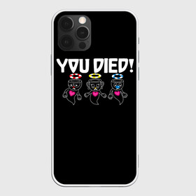 Чехол для iPhone 12 Pro Max с принтом YOU DIED в Санкт-Петербурге, Силикон |  | Тематика изображения на принте: art | cartoon | cup | cuphead | dark | devil | dice | die | died | game | ghost | gta | king | mugman | souls | the | you | арт | бос | босс | голова | демон | дьявол | игра | капхед | магмен | мультик | мультфильм | потрачено | приведение | пр