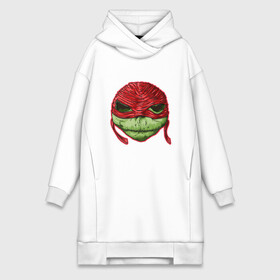 Платье-худи хлопок с принтом Turtle Raphael в Санкт-Петербурге,  |  | donatello | leonardo | michelangelo | ninja | pizza | raphael | turtles | донателло | животные | карате | комикс | комиксы | леонардо | микеланджело | мультфильм | мутант | мутанты | ниндзя | пицца | рафаэль | сплинтер | супергерой